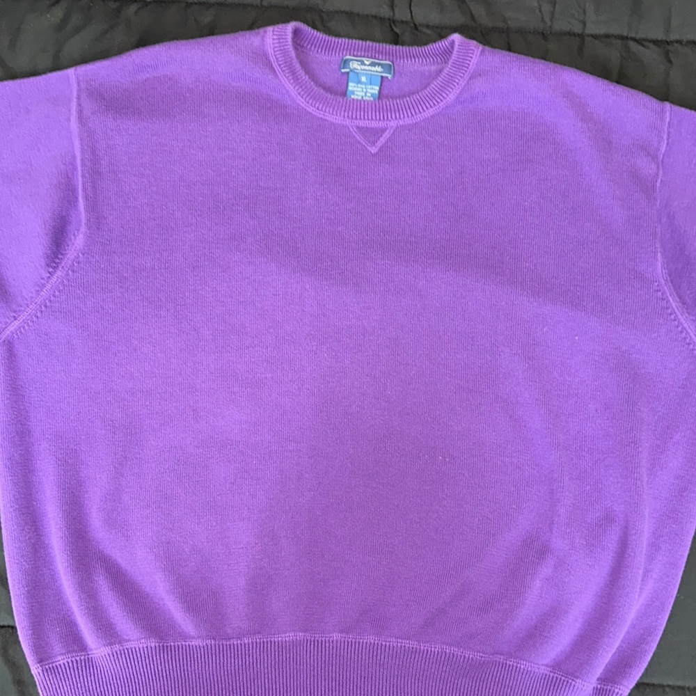 Faconnable Purple Crewneck Sweater Classic Design